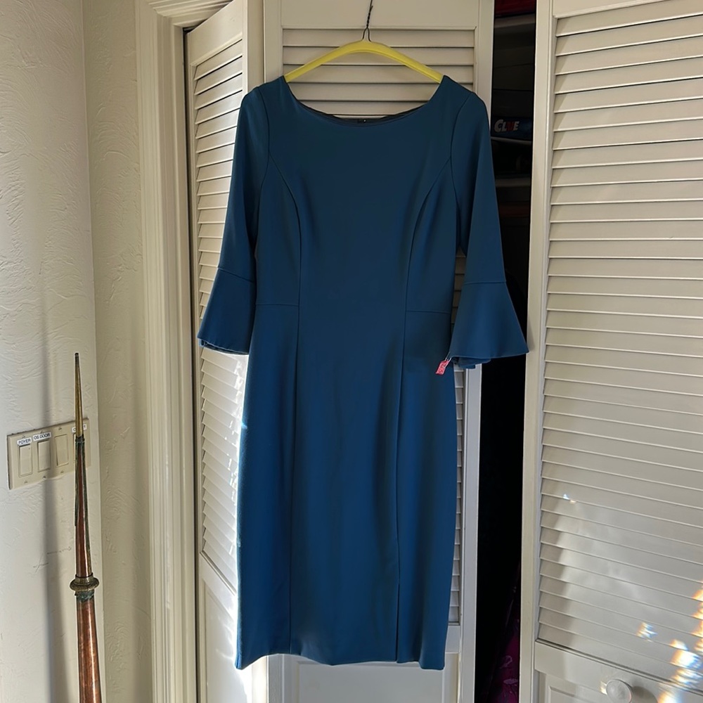 White House black market teal dress